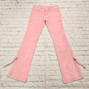 Baby Pink Curdoroy SemiFlared Pants with Side Ties Made By Active. Size 5. $45